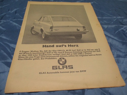 Glas bmw original reklame - bmw,