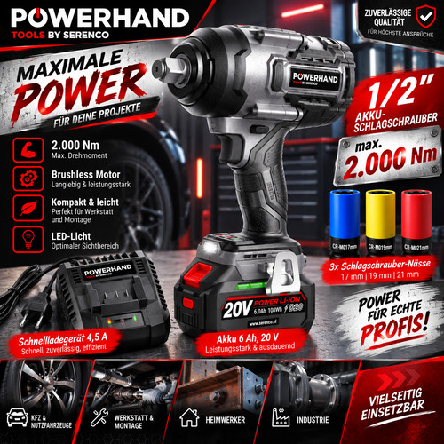 Powerhand - , 1/2"