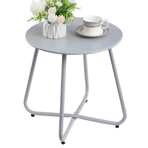 Gartentisch rund metall lounge - gartentisch,