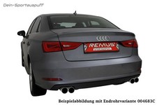 Remus Duplex Sportauspuff Audi A3 8V 1.6l TDI Limousine je 2x84mm abgeschrägt