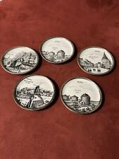 5 x Porzellan Untersetzer HAMBURG  Design 60/70er Hamburgensien VON