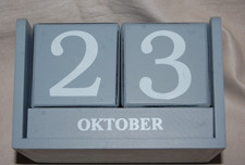Holzkalender, Vintage