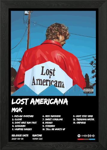 Mgk lost americana album cover - mgk,