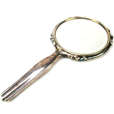 MARTIN MAYER Spiegel / Handspiegel 835er Silber 20er Jahre Silver Mirror