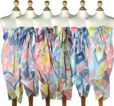 XXL Tuch Strandtuch Schal Stola Pareo Damen Sarong Wickeltuch Sommer Blumen neu