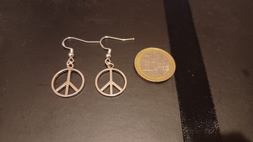 Ohrringe motiv peace - motiv, (j)