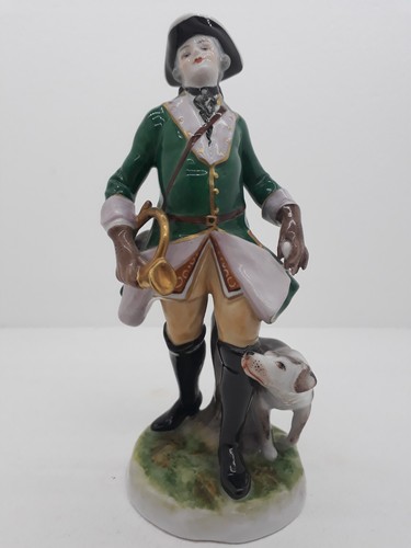 Porzellanfigur jäger mit - "jäger,