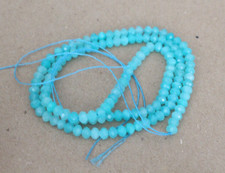 4 mm   Facettiert Amazonit  Edelstein Strang , 39 cm, 1A ( Amzo- 7)