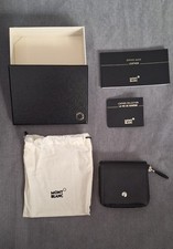 Neues Mont Blanc Münzportmonnaie mit Zertifikat, Schachtel und Schutzhülle