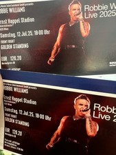 "2 x Robbie Williams  Wien 12.07.2025,  Golden Standing