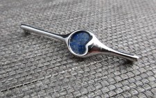 (H) 925er Silber Brosche /