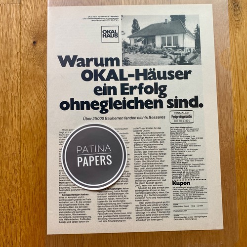1972 okal haus - okal, fertighaus