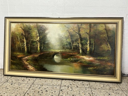 Bild gemälde brücke - xl,
