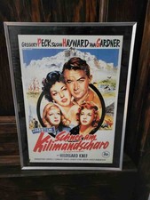 altes Filmplakat in Glasrahmen