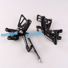 Fußrastenanlage Für Suzuki 00-04 GSXR1000/96-05 GSXR600 750 K1-K4 Schwarz