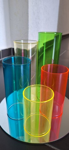 Windlicht säule bunt - säule,