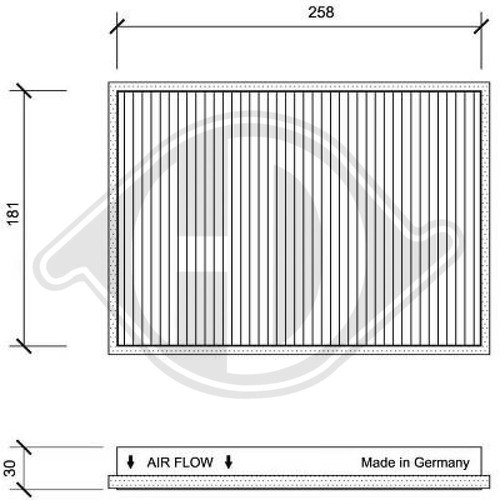 Dci0021 filter innenraumluft - filter,,