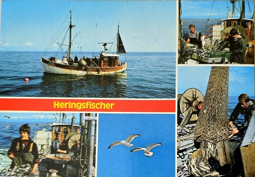 Heringsfischer fischerboot - ak,