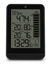 Auriol Funk-Wetterstation Uhrzeitanzeige Funkstation Datumfunktion schwarz