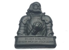 Götz von Berlichingen Relief Portrait Zitat  Gips Schwäbische Gruß SELTEN RAR