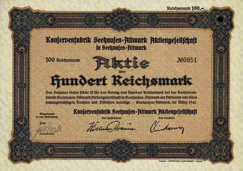 Konserven seehausen 1941 - konserven,