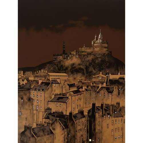 Edinburgh castle over old - over, town