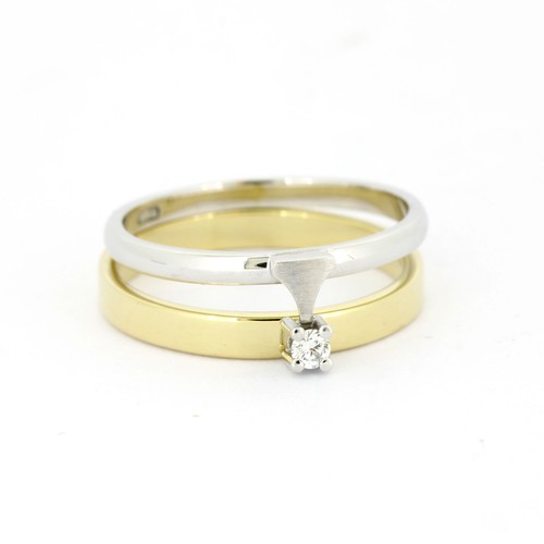 Ring 585 gold mit vorsteckring - 585,