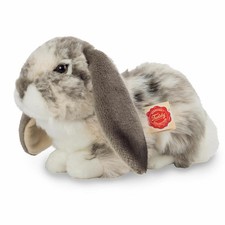Teddy Hermann Widderkaninchen Kuscheltier Stofftier Hase Plüsch Grau Weiß 30 cm