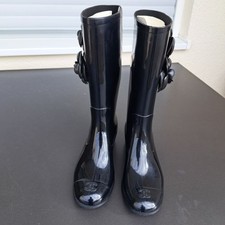 Chanel gummistiefel Gr. 37 schwarz