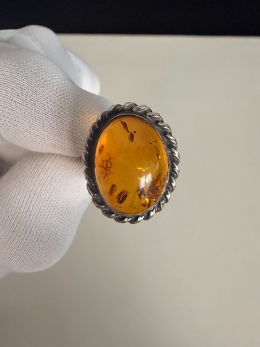 925 silber bernstein - 925, ring