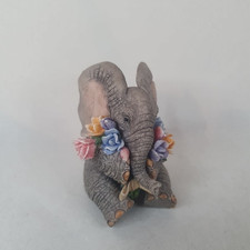 Tuskers Elefant Blumen 91067 Frühling ca. 7 cm Tier grau