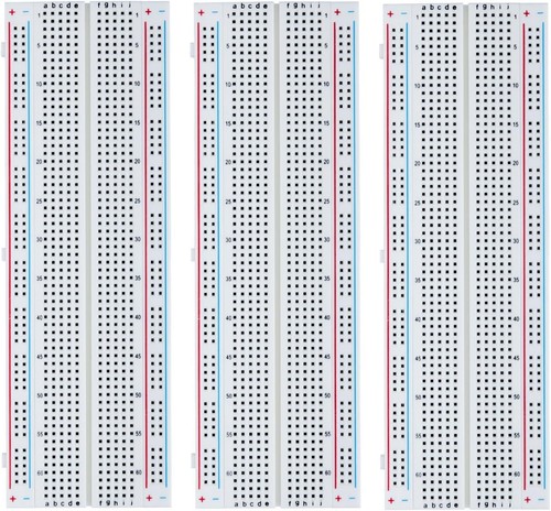 Steckbrett 3er set 830 pin - steckbrett,