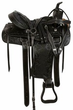 Black Gaited Western Barrel