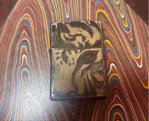Vintage zippo tiger - zippo, carving