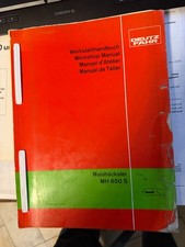 Orig. Werkstatthandbuch Deutz Fahr MH 650 S Maishäcksler Original