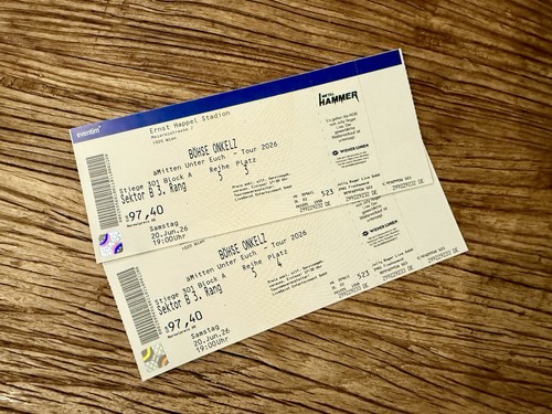Böhse onkelz tickets - böhse,