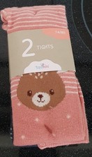 2 paar Bunte "Bär"  Strumpfhose - Gr.74/80 - topomini - neu ovp 