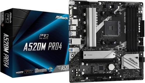 Asrock a520m pro4 socket - a520m, am4