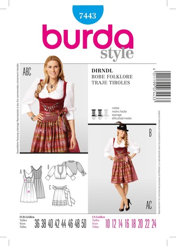 Dirndlkleid burda style - dirndlkleid, im
