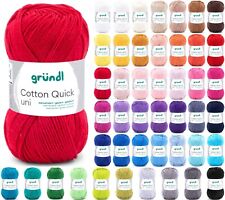 50g Gründl Cotton Quick uni - 100% Baumwolle - Garn Stricken Häkeln (50,00€/kg)