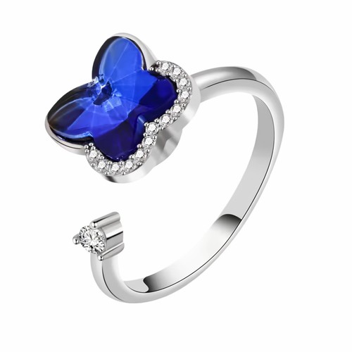 Drehbarer spinring blau - drehbarer,