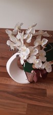 Blumen Bouquet  mit Vase, Orchidee Kunst Zier Strauß künstlich Deko, Geschenk