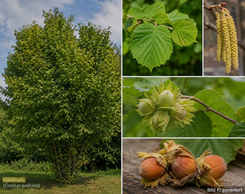 15x haselnuss samen corylus - samen, (corylus