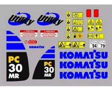 Komatsu PC 30 MR Aufkleber