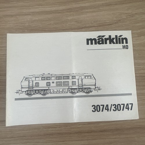 Märklin gebrauchsanleitung - ho,