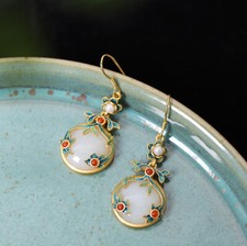 I03 Cloisonne Ohrring