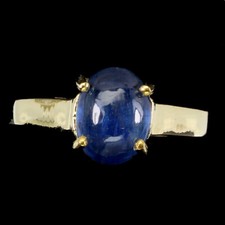 925 Sterlingsilber Oval Blau