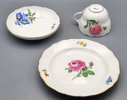 Meissen porzellan tlg - meissen, 3-tlg