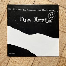 Die Ärzte Schallplatte Vinyl Single Der Ritt auf dem Schmetterling Bonus 1988