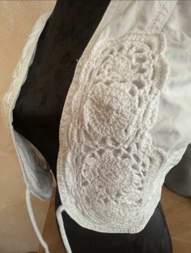 Crop weste bolero häkeloptik - crop,